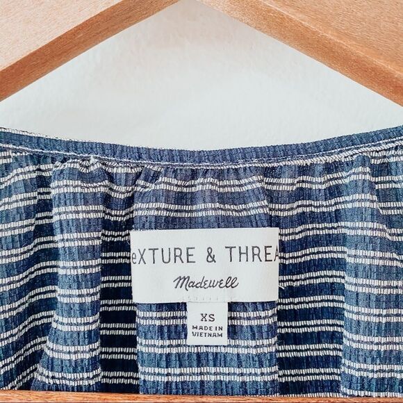 Madewell Texture & Thread Peasant Top in Stripe - Picture 8 of 8